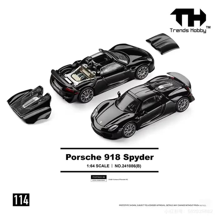 Trends Hobby TH1:64 Porsche 911 GT3 R-2025LeMans 24H LMGT3 Championship Team Racing Alloy Car Model
