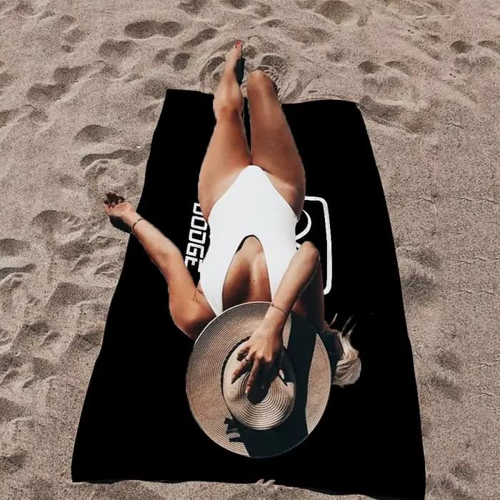 D-Dodges Serviette de plage colorée pour fille
