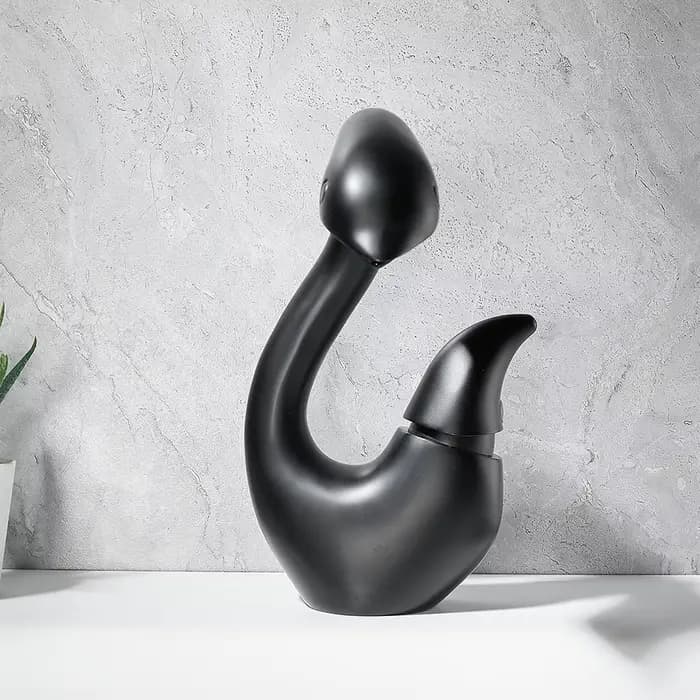 FZDESIGN-Robinet d'Eau Chaud et Froid à Poignée Unique, Lavabo Monté sur le Pont, pour Centre Commercial