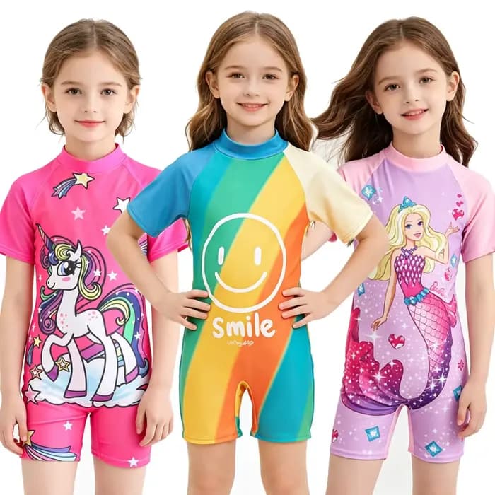 Maillot de bain une pièce pour filles de 3 à 10 ans