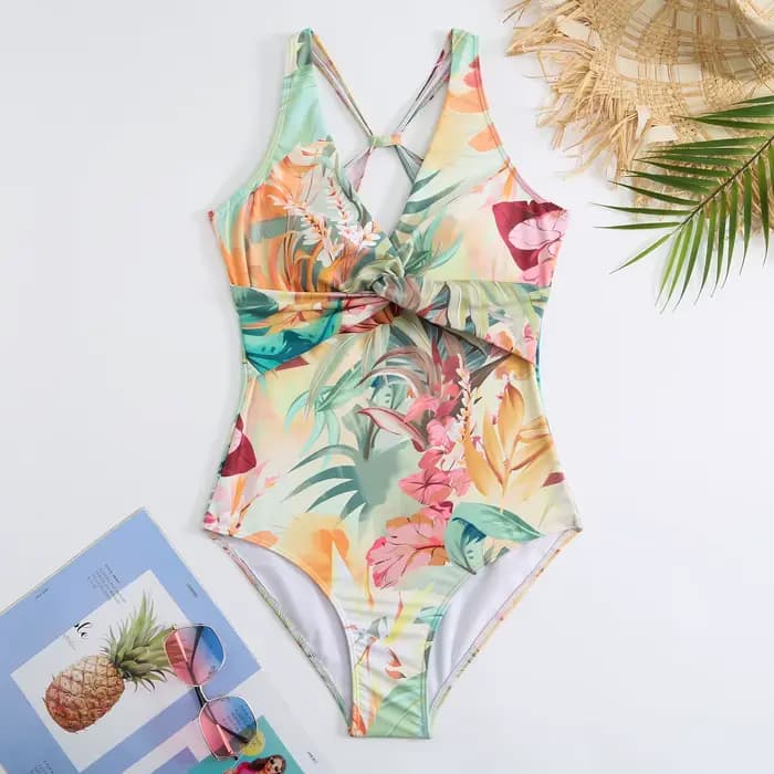 Femmes une pièce maillot de bain vacances femme