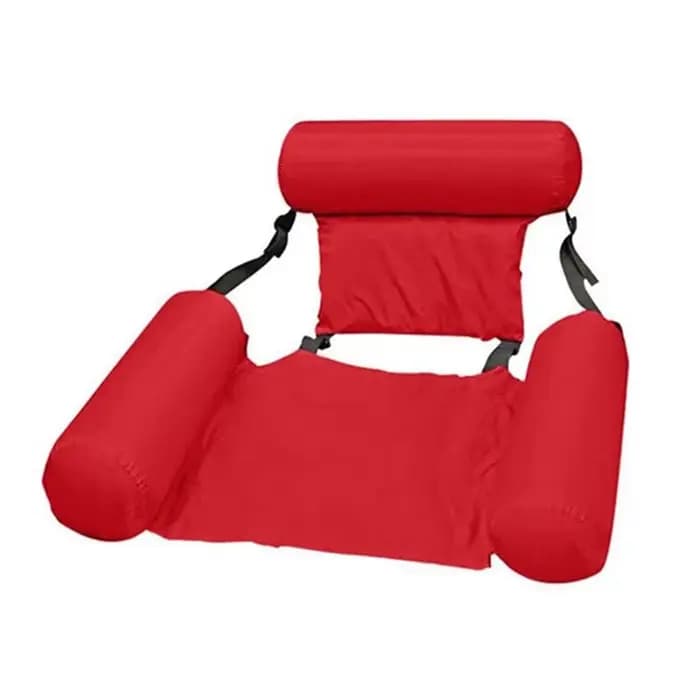 Matelas d'eau gonflable pliable 1 pièce, flotteur de piscine, hamac, chaise longue, accessoire de sport aquatique pour la plage