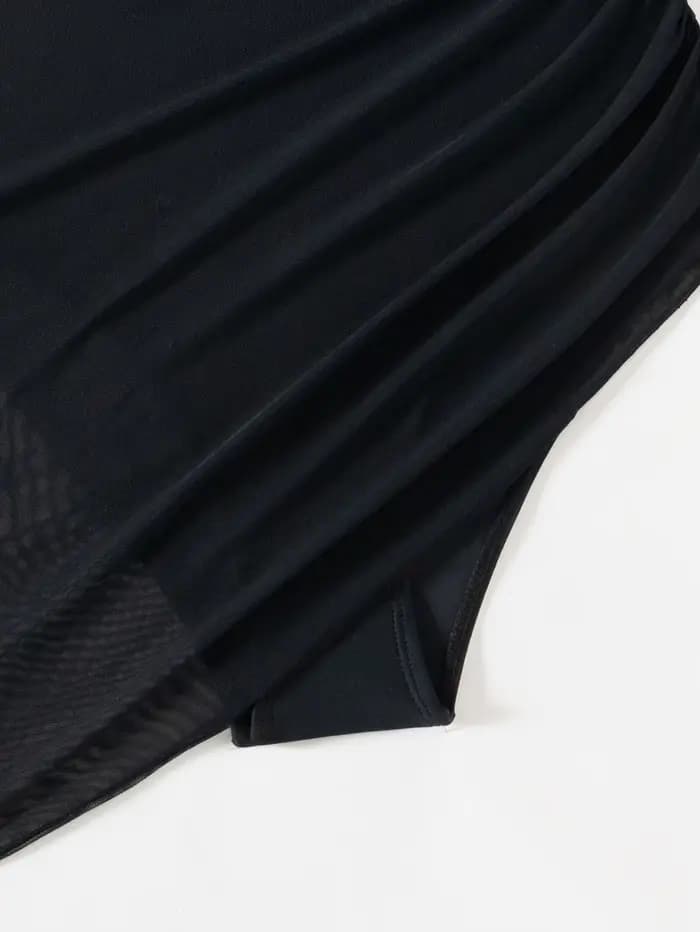 TUNIControl-Maillot de bain noir une pièce pour femme