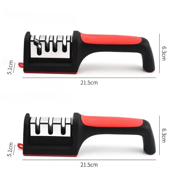 Affûteur de couteaux de cuisine multifonctionnel à 3/4 segments, pierre à aiguiser rapide, couteau de coupe en trois étapes, fournitures de cuisine