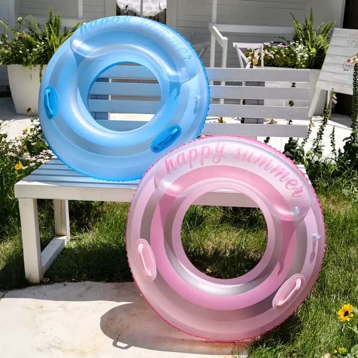 Flotteurs gonflables pour piscine et lac - Bouées rayées, tubes de piscine, anneaux de natation, flotteurs pour décorations de fête à la plage et à la piscine