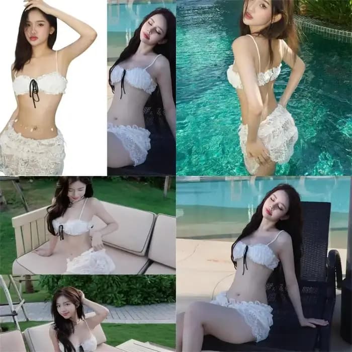 Maillot bain 3 pièces pour femmes