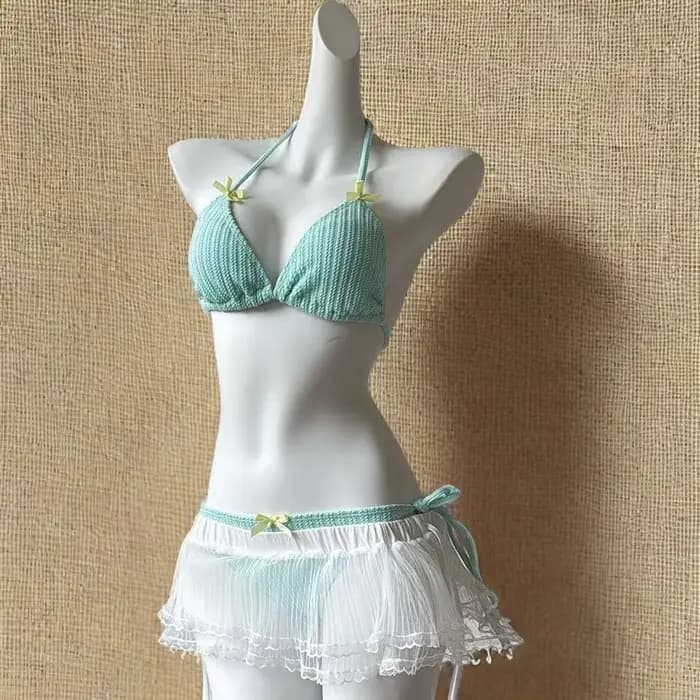 Maillot de bain Sexy pour femmes, mode coréenne, costume suspendu, pour filles, tenue de plage, de fête, Chic, nouvelle collection 2025