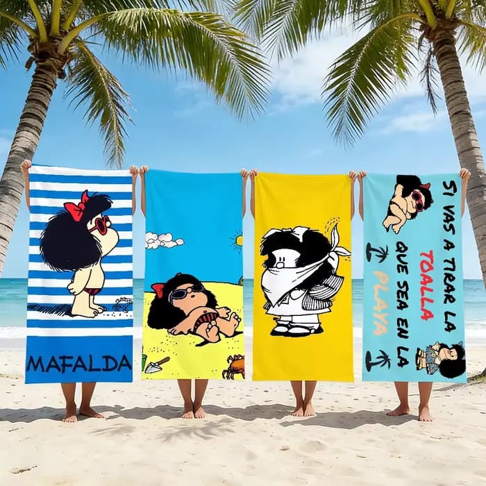 Serviette Mafalda pour la plage