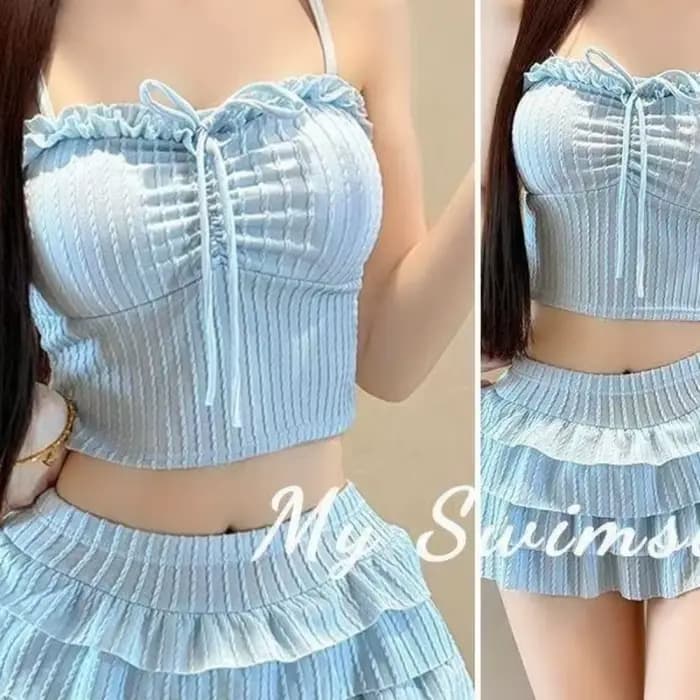 Maillot de bain rétro français à fleurs