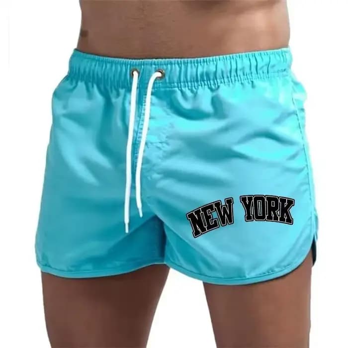 Shorts de bain pour hommes, pour la plage, la salle de sport et les activités de surf, séchage rapide, ventilés, décontractés, avec cordon de serrage à la taille