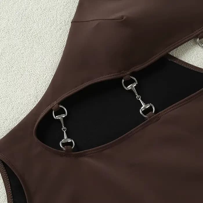 Maillot de bain une pièce sexy asymétrique 2025 pour femme