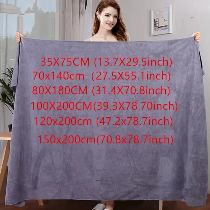 Serviette de bain en microfibre