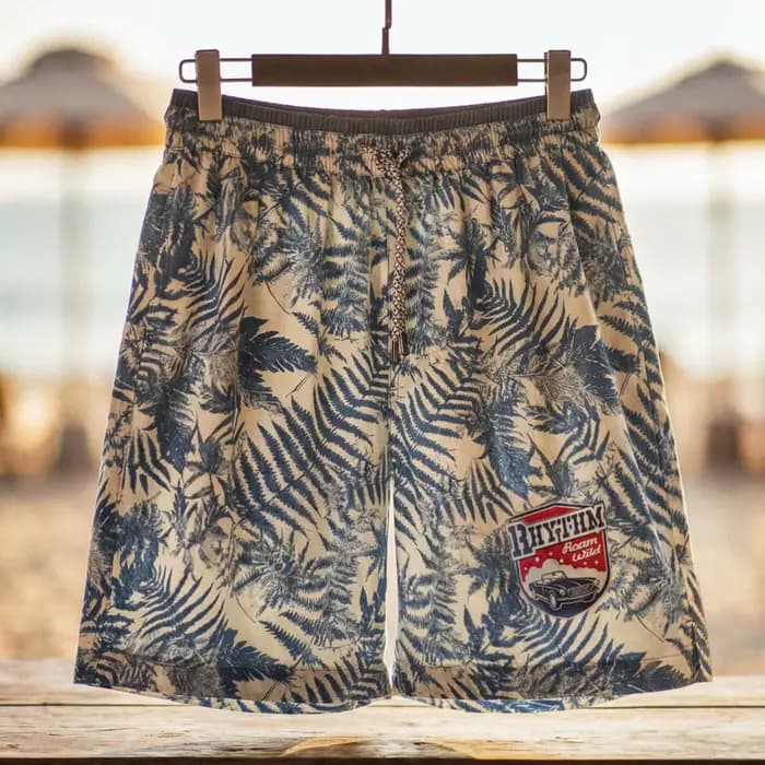 Short de plage Maden pour hommes, style décontracté ample, fin et respirant, idéal pour les vacances en bord de mer, short de bain pour hommes, maillot de bain pour hommes