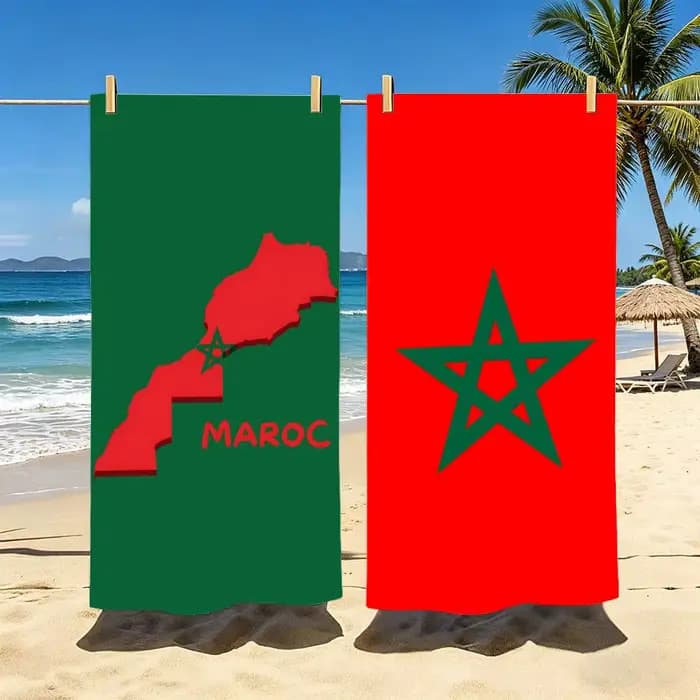 Serviette de plage en polyester à séchage rapide
