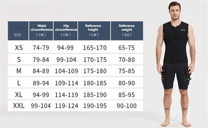 Short de plongée technique en néoprène 3MM pour hommes et femmes