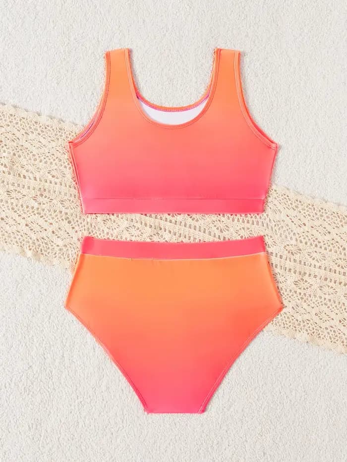 Maillot de bain deux pièces séparé pour filles