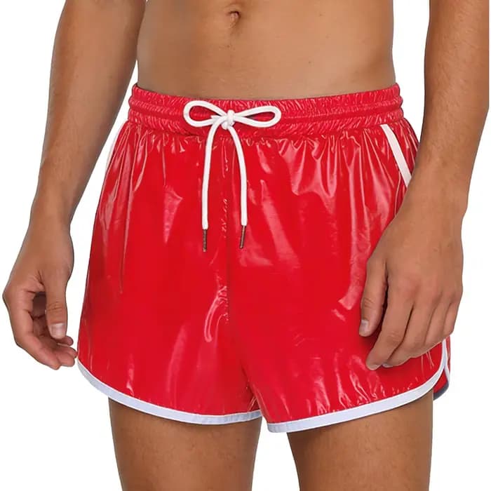 Maillots de bain pour hommes, shorts imperméables, shorts de bain, maillot de bain, taille élastique avec cordon de serrage, coutures, shorts avec poches