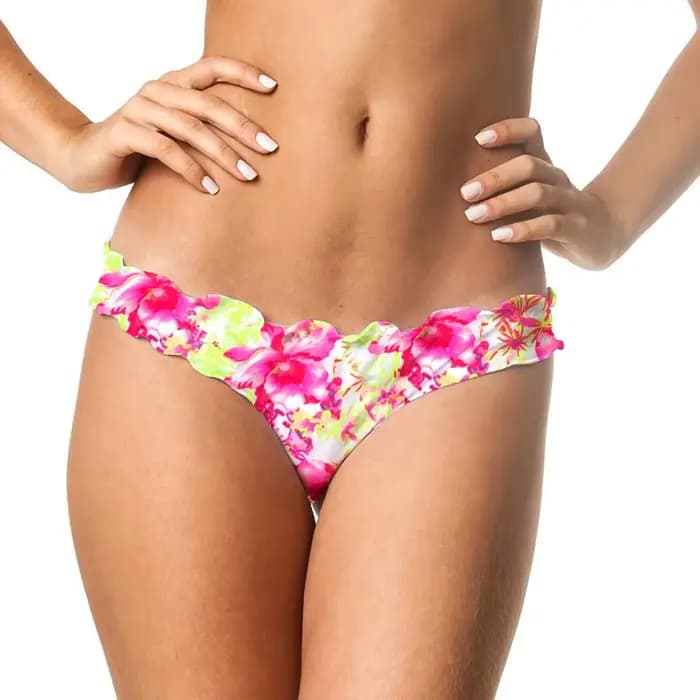 Maillot de bain brésilien imprimé effronté pour femme
