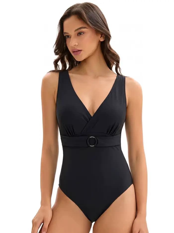 Maillot de bain une pièce sexy pour femme avec coupe monokini et découpes