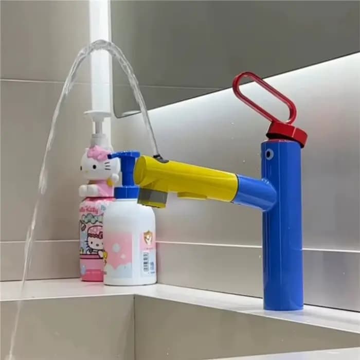 Robinet de lavabo rotatif BSEVB avec robinet de salle de bain coloré et douchette pour lavabo chaud et froid