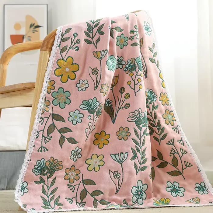 Serviettes de bain en coton éponge pour femmes