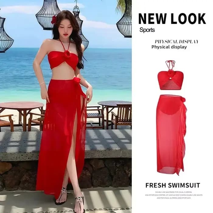 Ensemble Bikini rouge Sexy