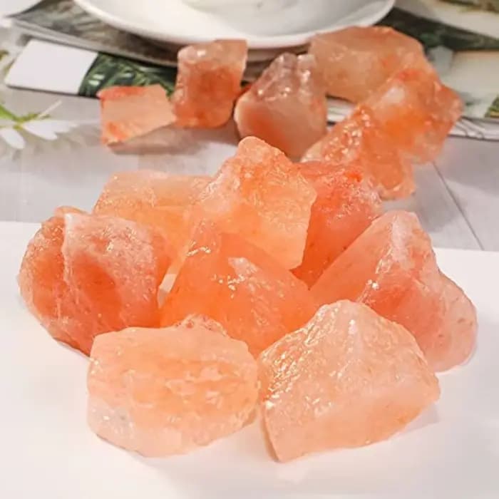 40g/120g/240g pierre brute de sel d'orange naturel de l'himalaya, Quartz irrégulier de sel d'orange naturel, pierre de sel d'orange décor à la maison, cadeau