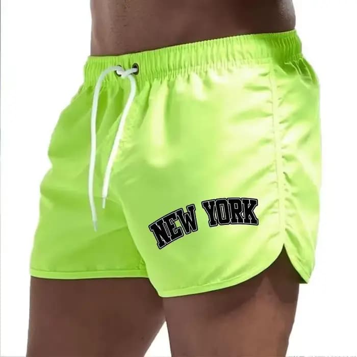 Shorts de bain pour hommes, pour la plage, la salle de sport et les activités de surf, séchage rapide, ventilés, décontractés, avec cordon de serrage à la taille