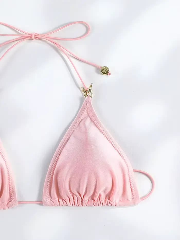Maillot de bain triangle rose Rinabe 2026