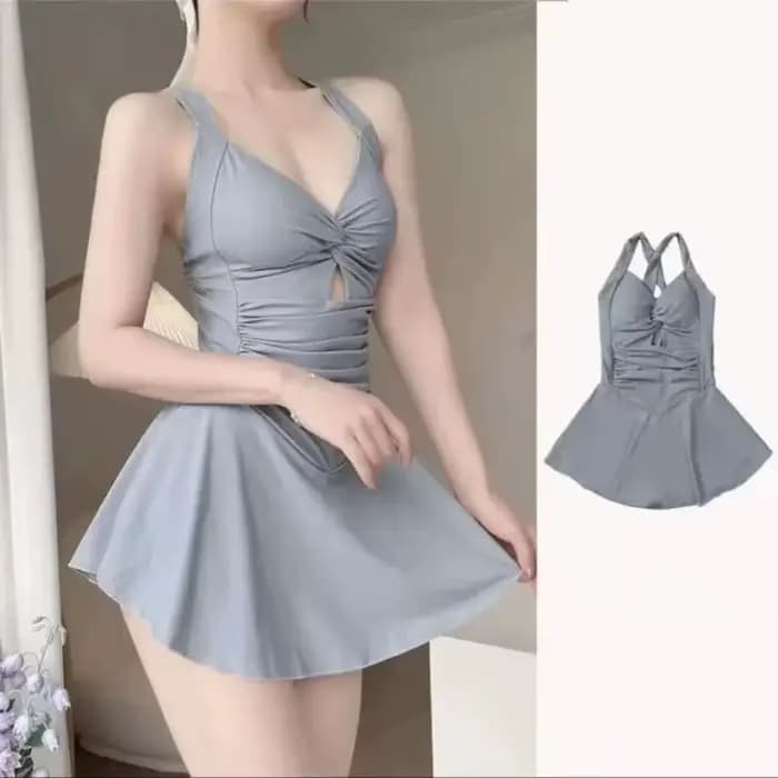 Jupe de bain taille haute pour femme
