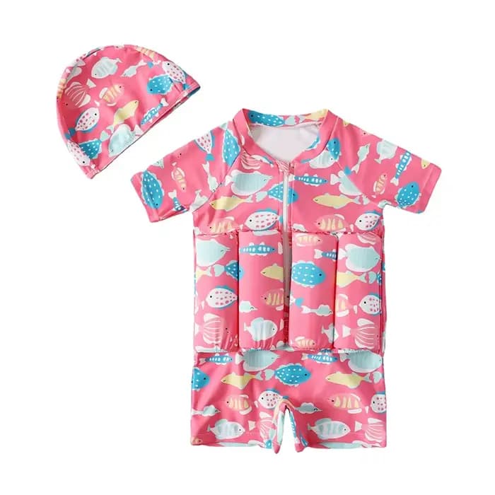 Maillot de bain flottant à flottabilité détachable pour enfants