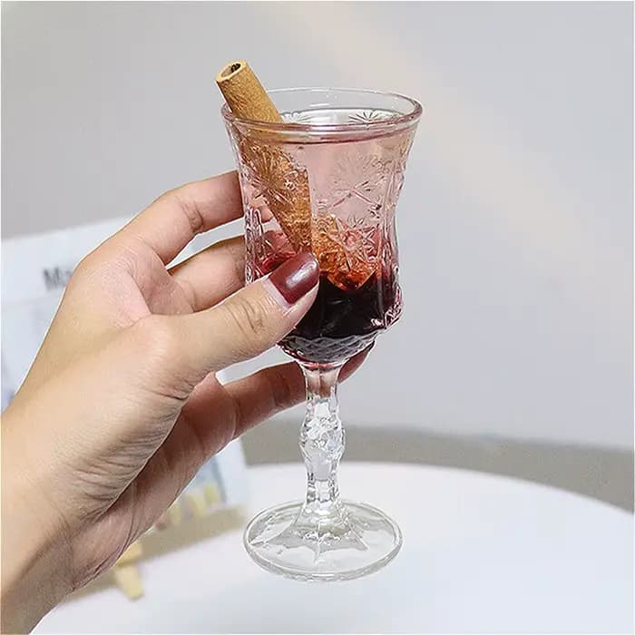 Verre à Champagne sculpté exquis 50ml/100ml, verre à Cocktail de luxe, tasse en verre à pieds hauts, tasse à vin doux, verrerie de fête