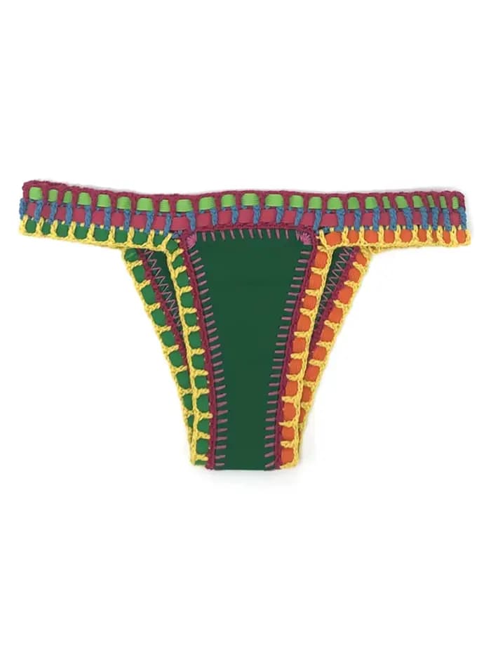 Vert Crochet Bikini ensemble femmes Maillot De Bain maillots De Bain maillots De Bain Feminino Bikinis Maillot De Bain Femme Badeanzug Damen Maillot De Bain
