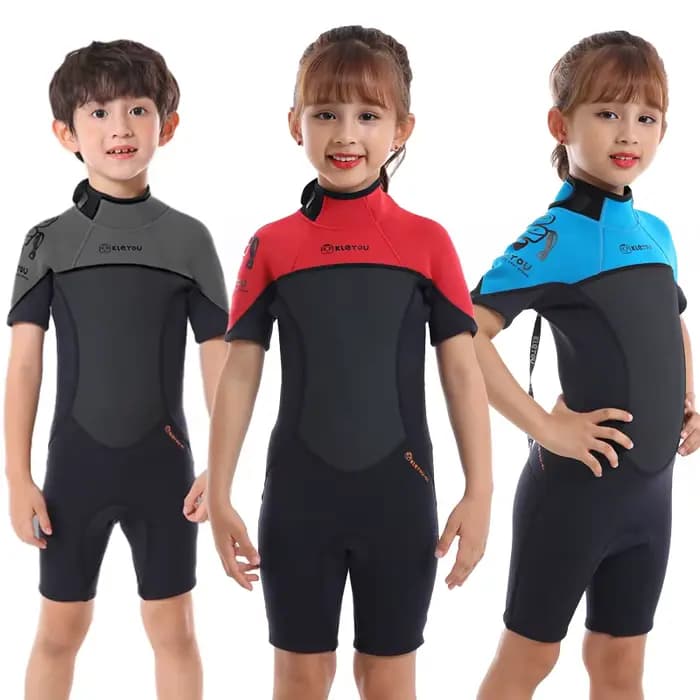 Maillot de bain court thermique enfant Surf néoprène combinaison enfants