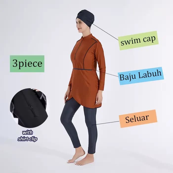 Burkini maillots de bains musulmans maillot bain femme hijab