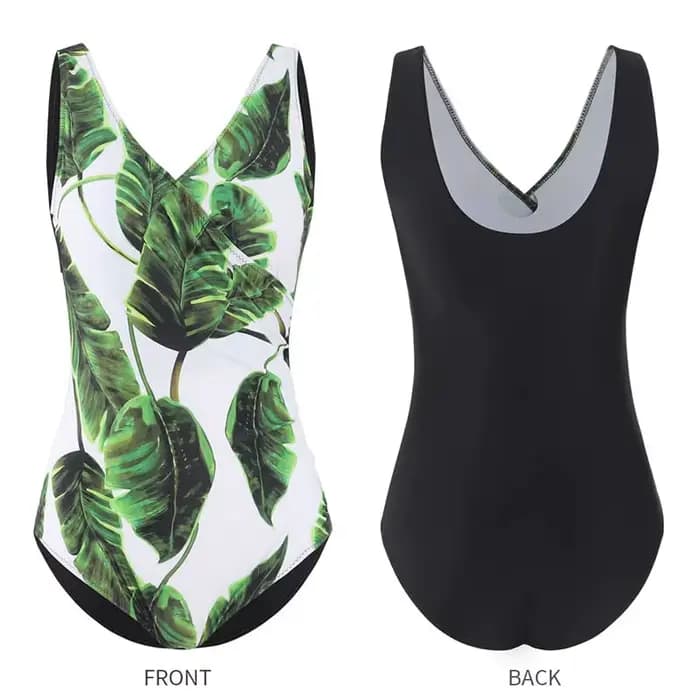 Maillot de bain une pièce imprimé, slim, grande taille, fermé, pour femmes, piscine, plage, baigneur