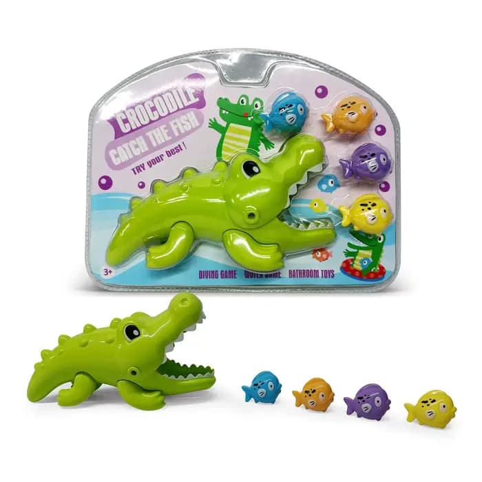 Nouveau jouet de bain crocodile créatif-amusant jeu d'eau pour bébé et jeu de pêche pour les enfants, jouet d'apprentissage éducatif pour le développement du bain
