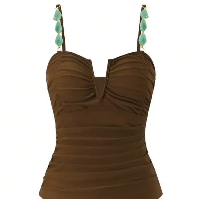 Nouvelle Collection 2026 : Maillot de Bain Une Pièce Amincissant avec Robe de Plage Intégrée pour Femme – Haute