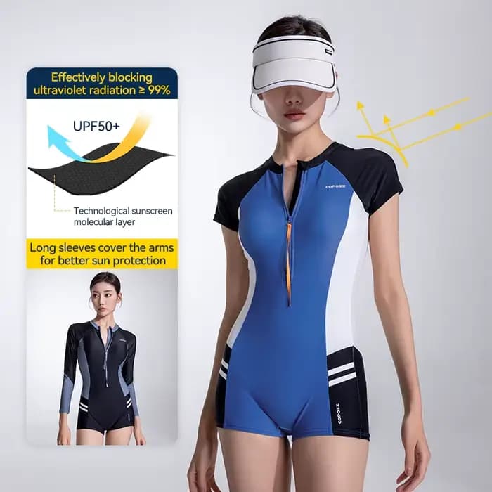Maillot de bain une pièce anti UV pour femme