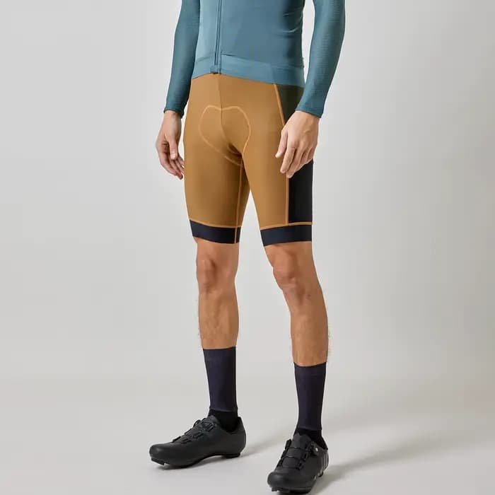 SPEXCEL 22 nouveaux shorts à bretelles Cargo pour longue voyage balade vtt short de cyclisme avec italie haute densité Pad vert marron