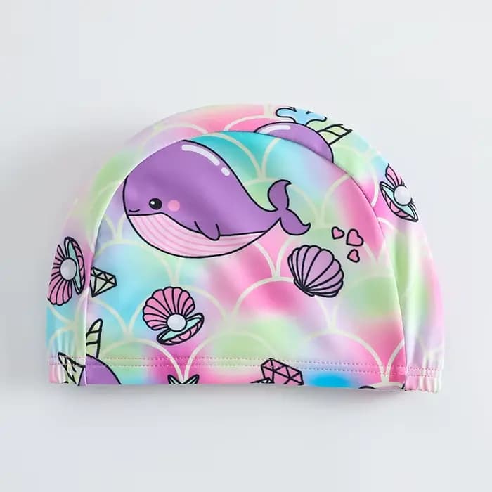 Maillot de bain une pièce avec bonnet pour bébé fille