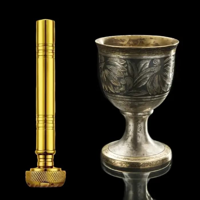 Arroseur d'eau bénite, récipient d'eau bénite avec étui en pour événement religieux instrument bénédiction baptême
