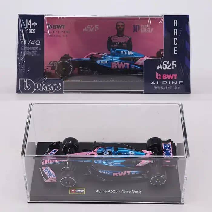 Burago 1:43 F1 voiture de course alpin A525 NO.10 Pierre Gasly formule un modèle de voiture en alliage d'équipe
