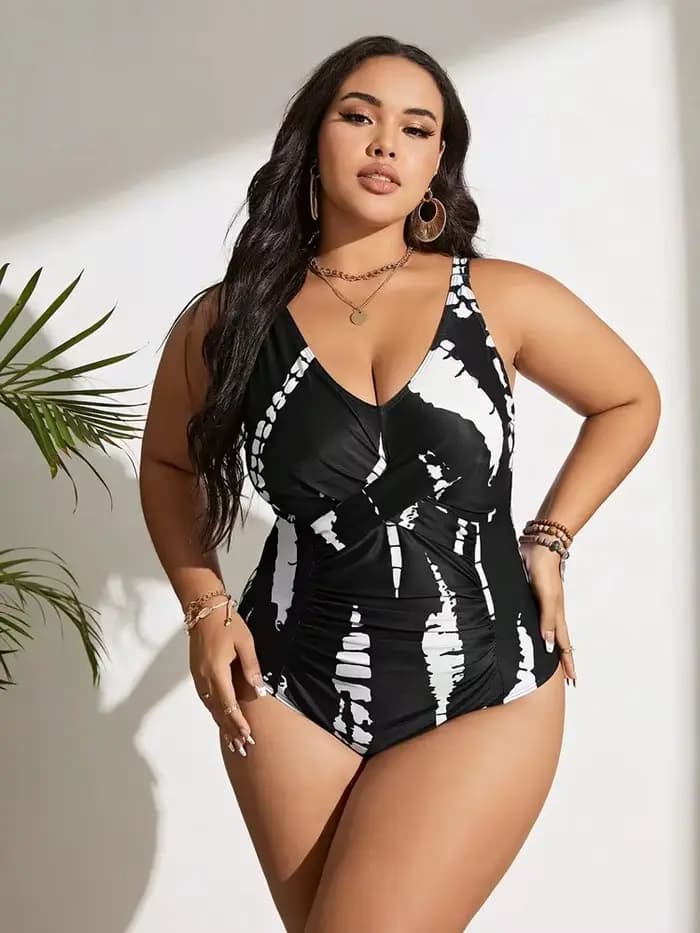 Grande taille maillot de bain femme une pièce Bikini Push Up 2024