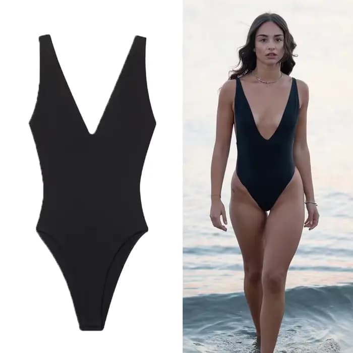 Maillot de bain noir pour femmes