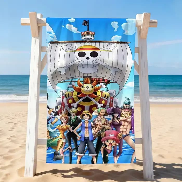 Serviette de bain Anime One P-Piece, idéale pour la natation légère, le camping, le yoga, la plage