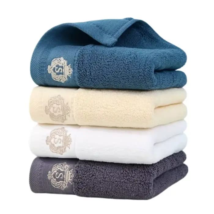 Ensemble de serviettes de bain en coton brodé