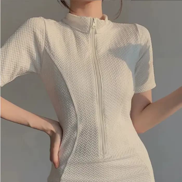 Maillot de bain une pièce à manches courtes