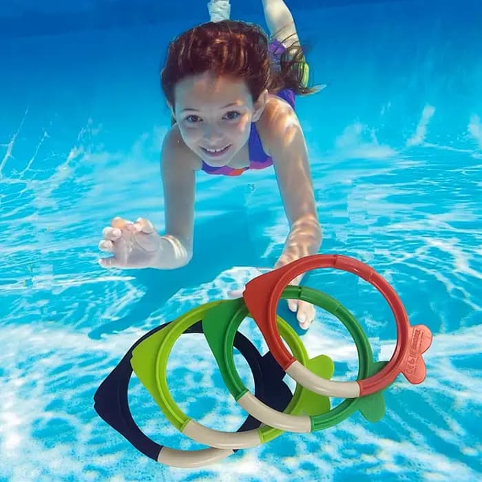 Jouets de plongée avec fermeture respiratoire, ensemble de jouets sous-marins d'entraînement, piscine pour enfants, chasse au trésor, anneau d'eau, jouets en diamant pour enfants