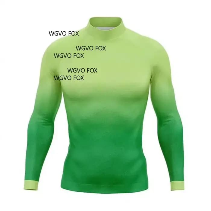 Maillot de bain dégradé pour hommes, T-shirt à manches longues, résistant aux UV, chemise moulante, vêtements de sport